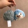Cartoon dolls, plush toy pendants, toy backpacks, mobile phone keychains, pendants, 10cm hedgehog in a prone position, hedgehog bestsellers, long-haired hedgehogs, 4-color cute hedgehog pendants, keychains, customizable Specification image